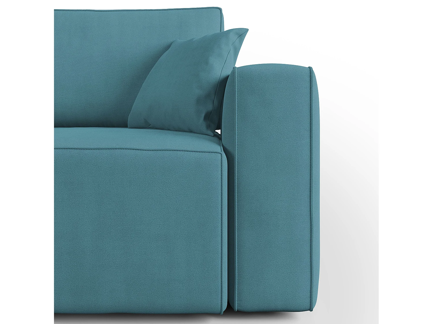 Morfeo Sofá con asiento extraíble en tela impermeable 180 cm Azul Claro