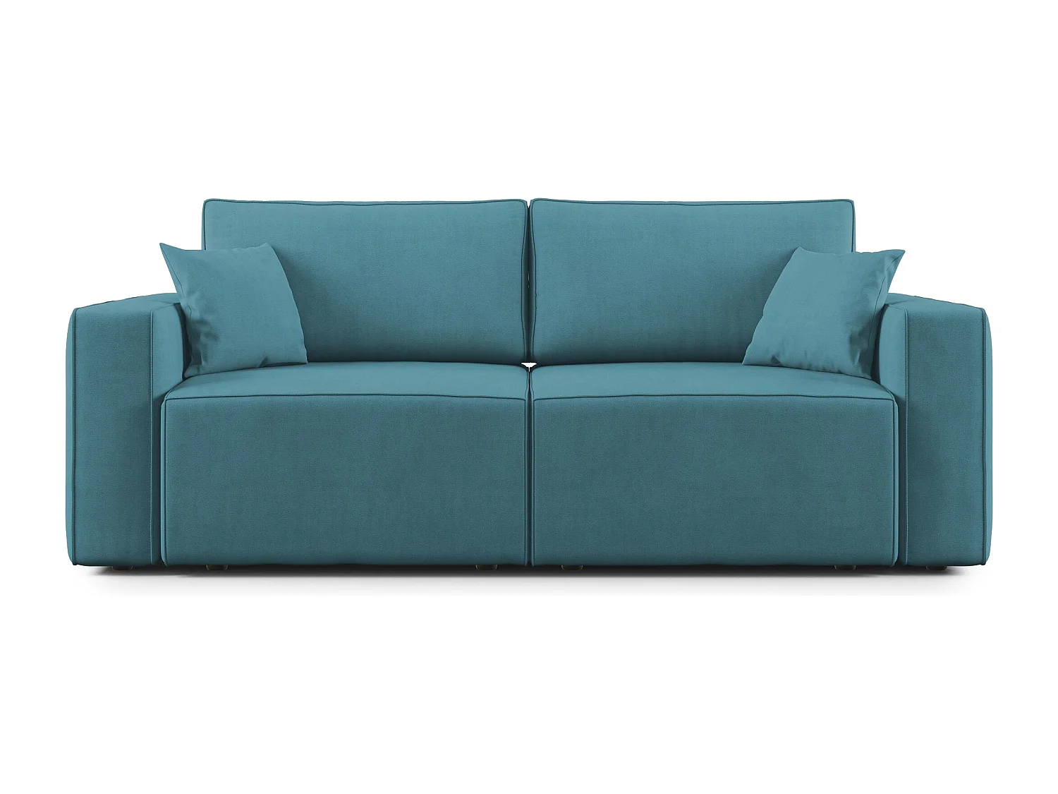 Morfeo Sofa mit ausziehbaren Sitzen aus weichem wasserfestem Stoff T02 180 cm hellblau