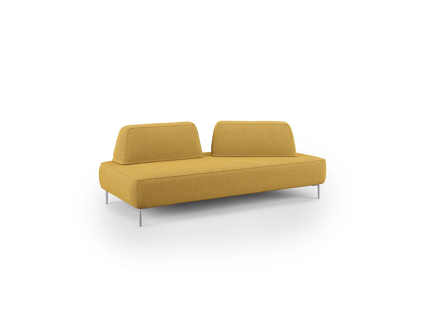 Newton Divano modulare con schienali movibili T07 167 cm giallo