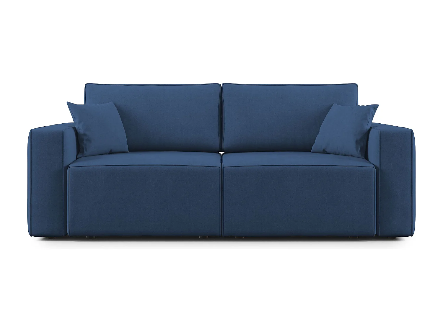 Morfeo Sofa mit ausziehbaren Sitzen aus weichem wasserfestem Stoff T02 215 cm blau