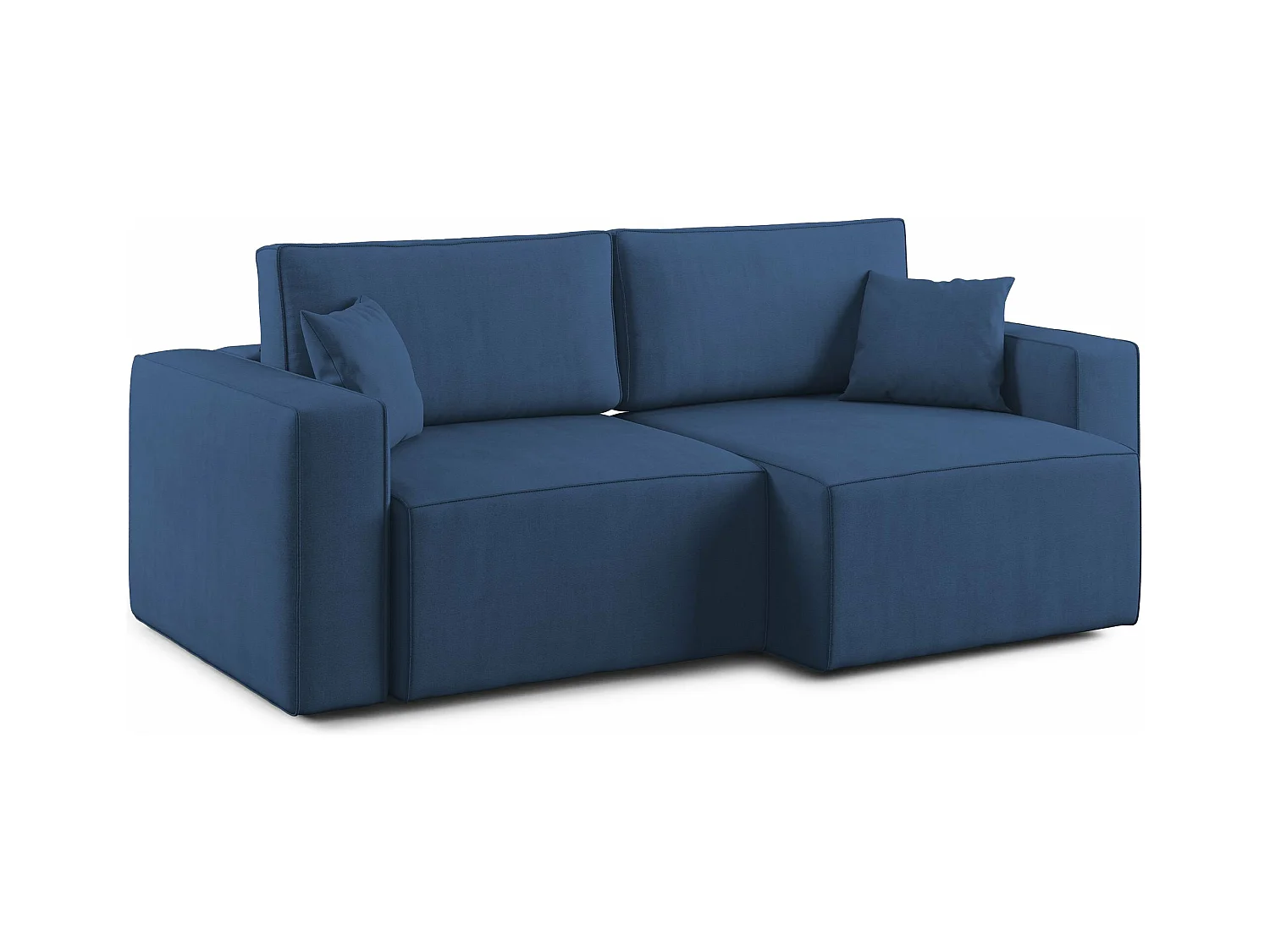 Morfeo Canapé avec assise amovible en tissu imperméable T02 215 cm bleu
