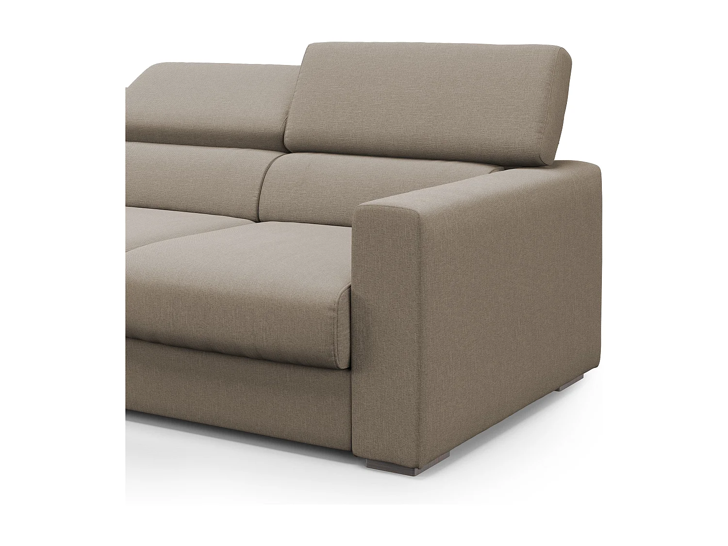 Dylan 3-Sitzer-Sofa mit Bettkastenauszug aus wasserfestem Baumwollartigem Stoff T13 240 cm beige