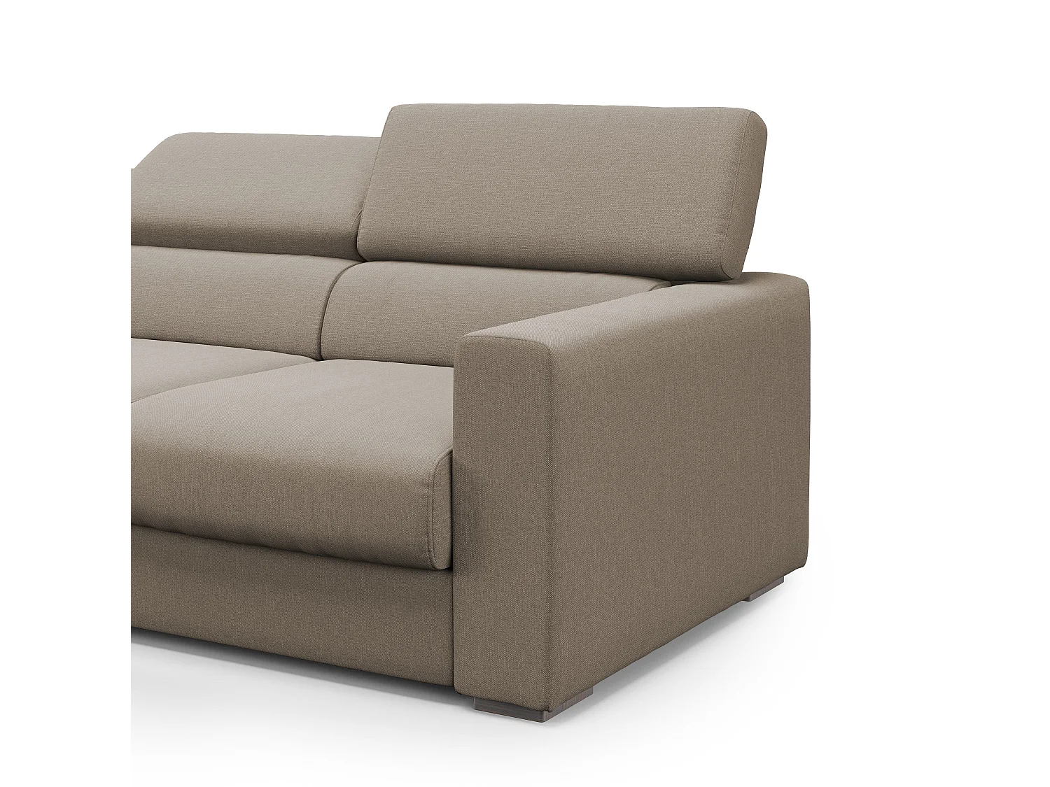 Dylan Divano a 3 sedute con estraibile a cassettone in tessuto simil cotone impermeabile T13 240 cm beige