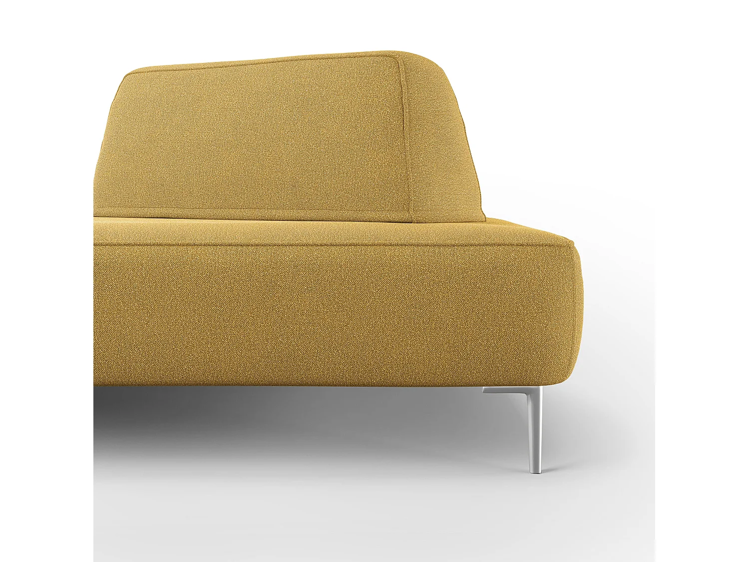 Newton Sofá modular con respaldos removibles 212 cm Amarillo