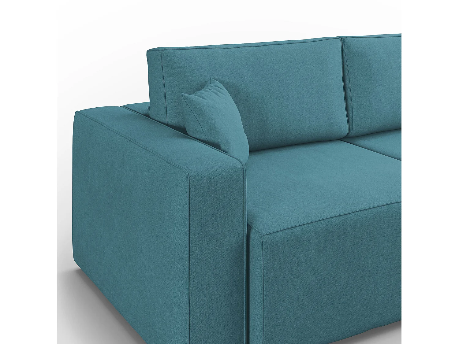 Morfeo Sofa mit ausziehbaren Sitzen aus weichem wasserfestem Stoff T02 215 cm hellblau