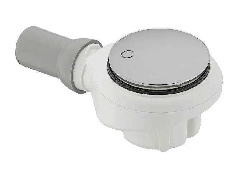 Bonde VILLEROY ET BOCH Tempoplex Plus 90mm avec cache chromé brossé