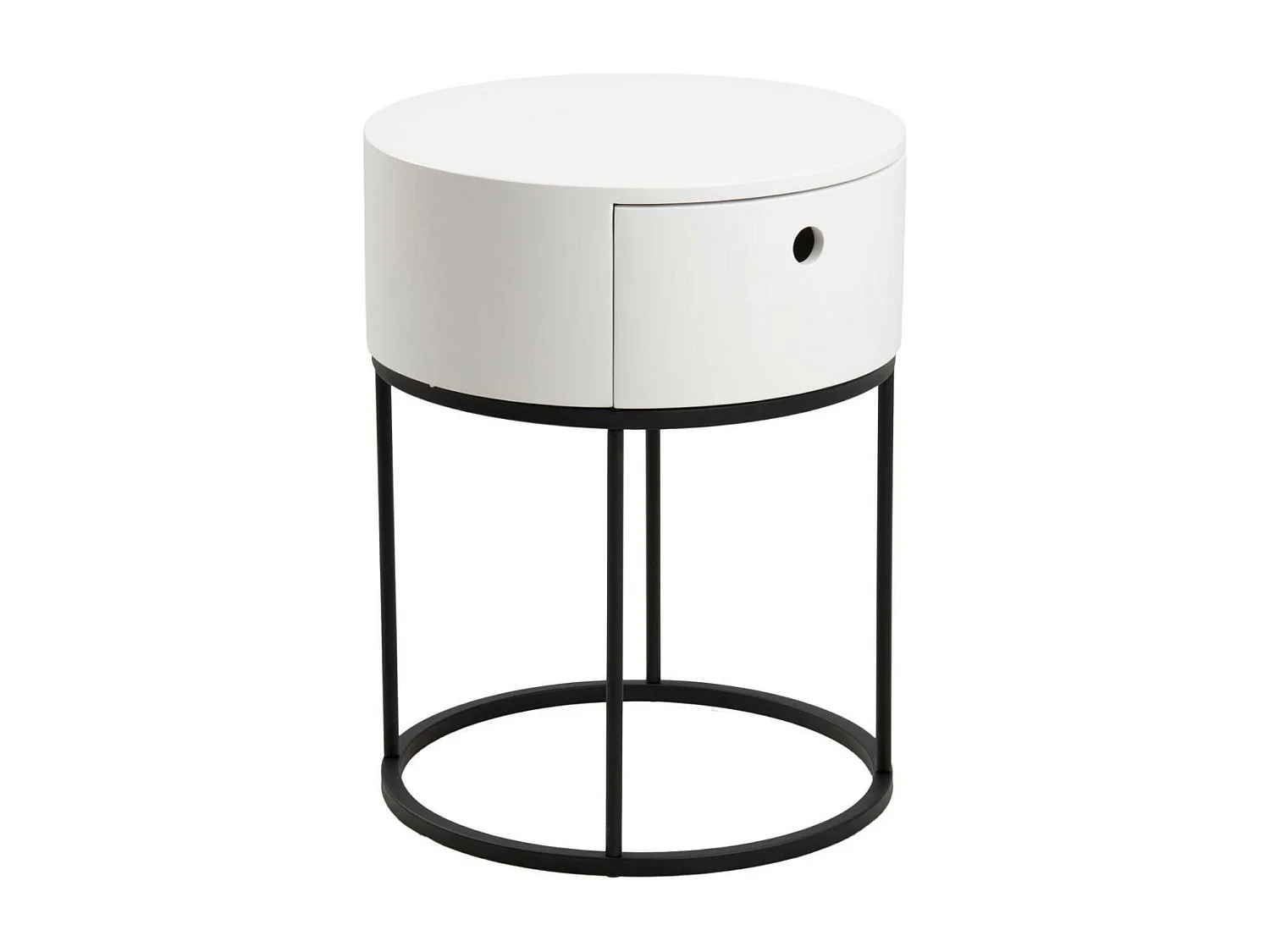 Table de chevet ronde de style contemporain - LILA