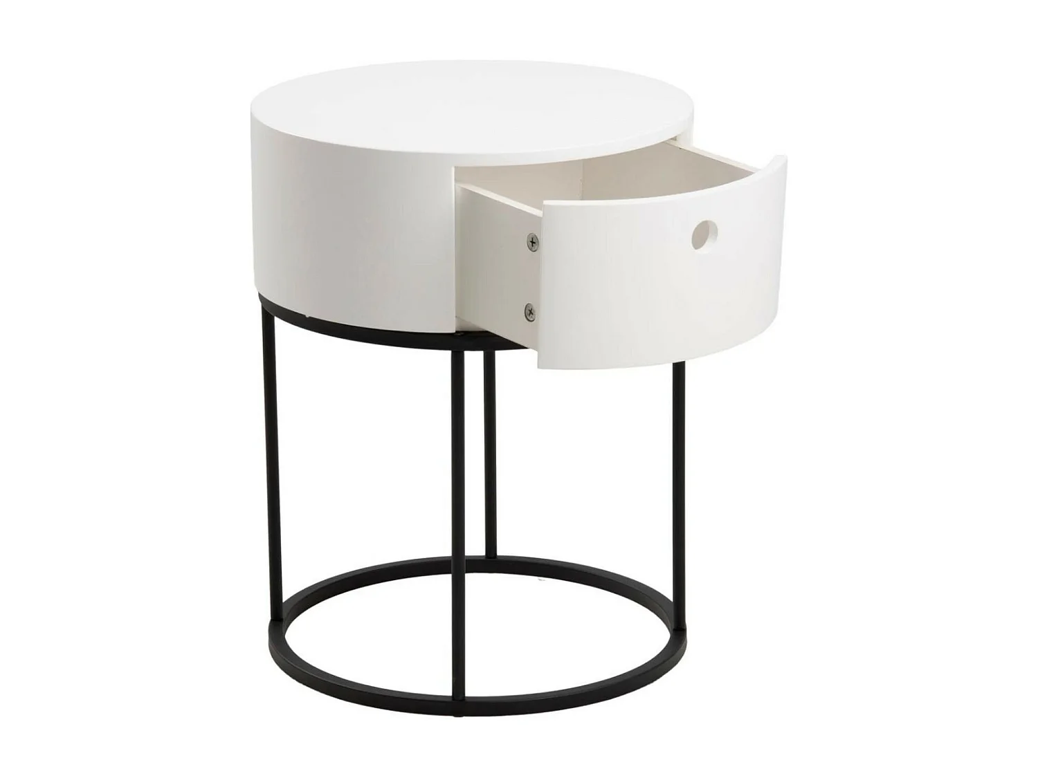 Table de chevet ronde de style contemporain - LILA