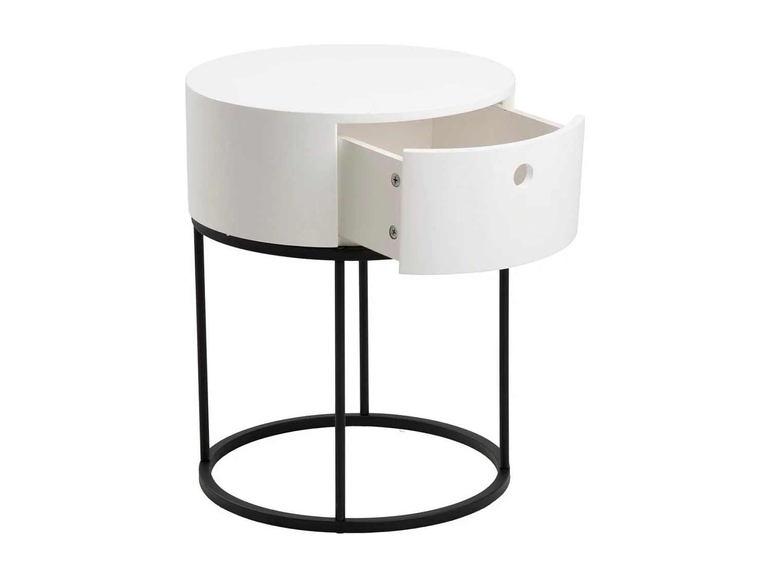 Table de chevet ronde de style contemporain - LILA
