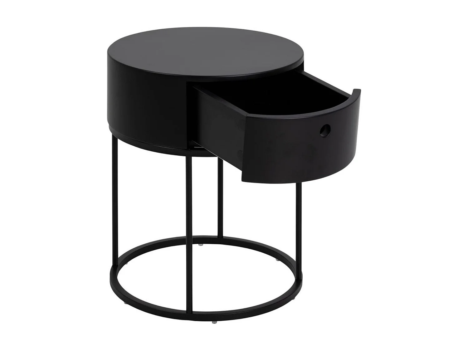 Table de chevet ronde de style contemporain - LILA