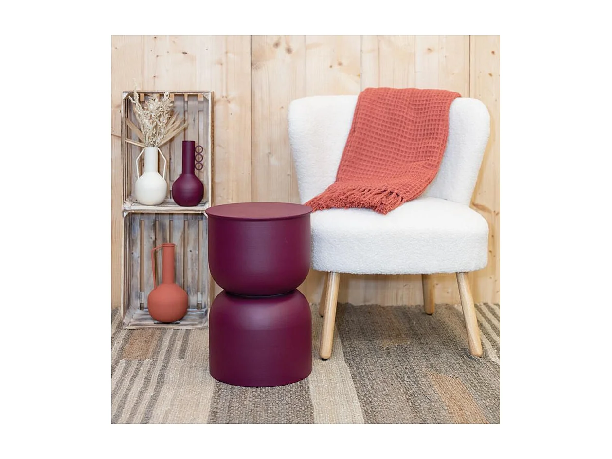 Bout de canapé en métal Ubu