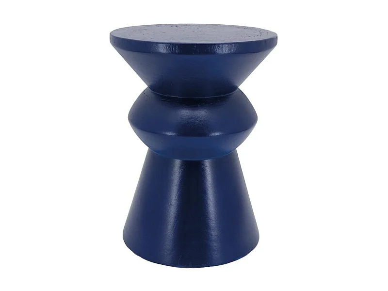 Tabouret en bois paulownia Pion Bleu