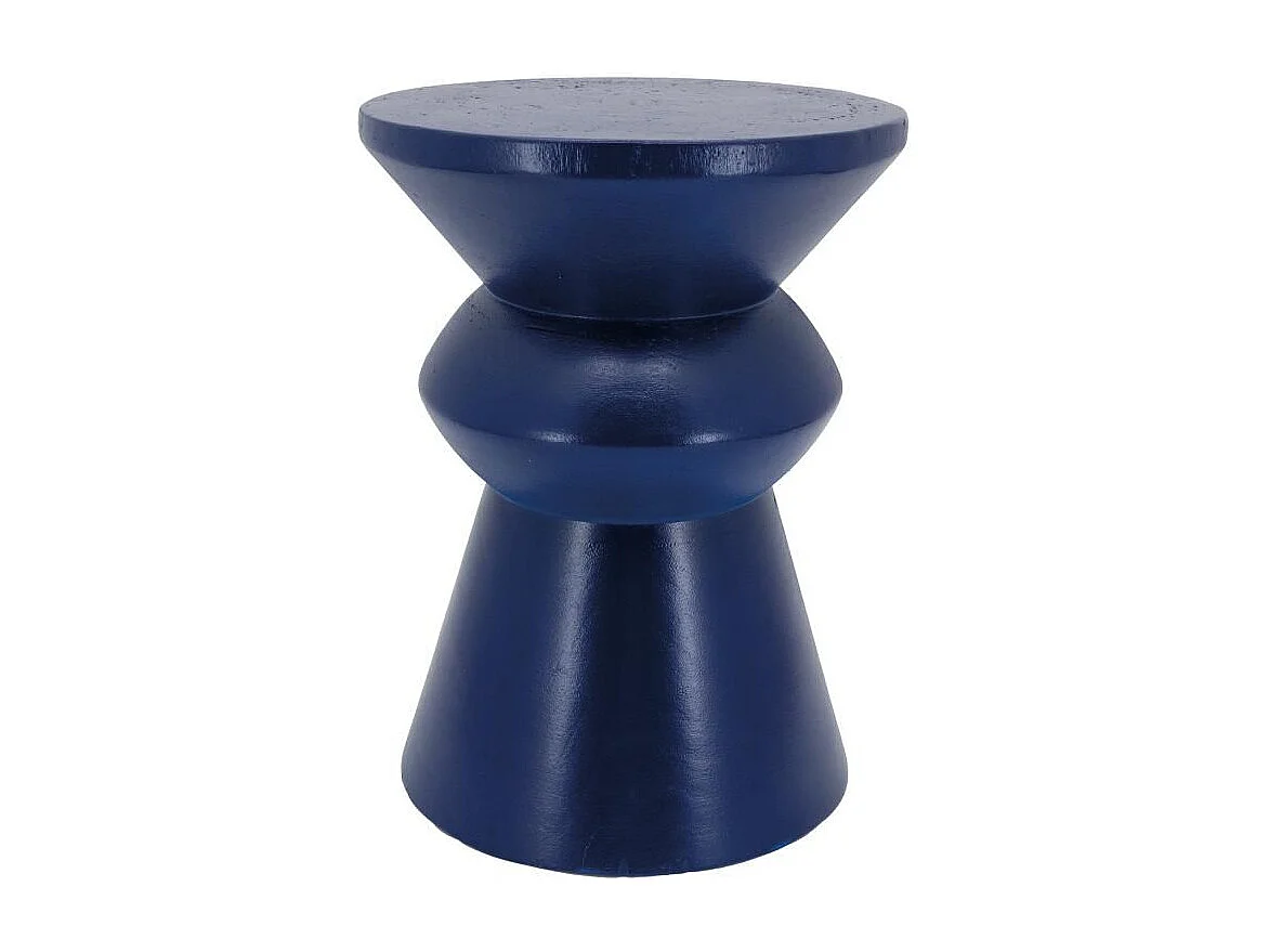 Tabouret en bois paulownia Pion Bleu
