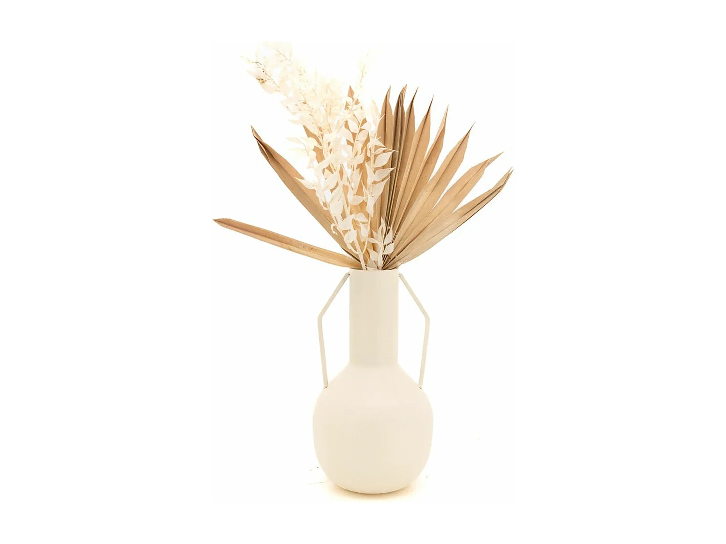Vase en métal MELTIK Beige