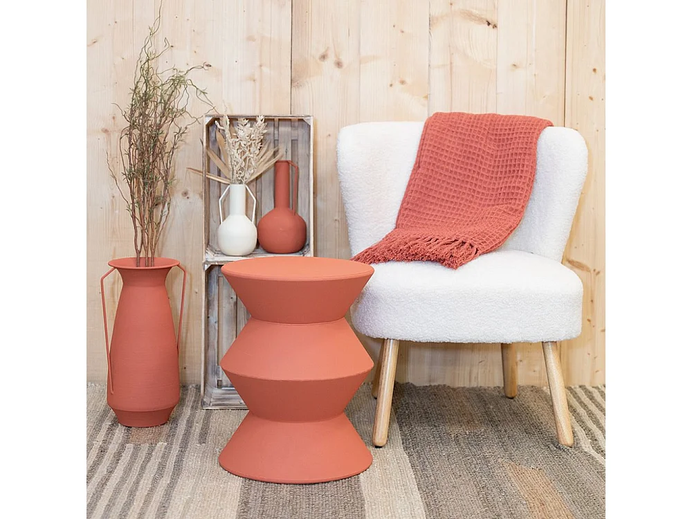 Vase en métal MELTIK Terracotta