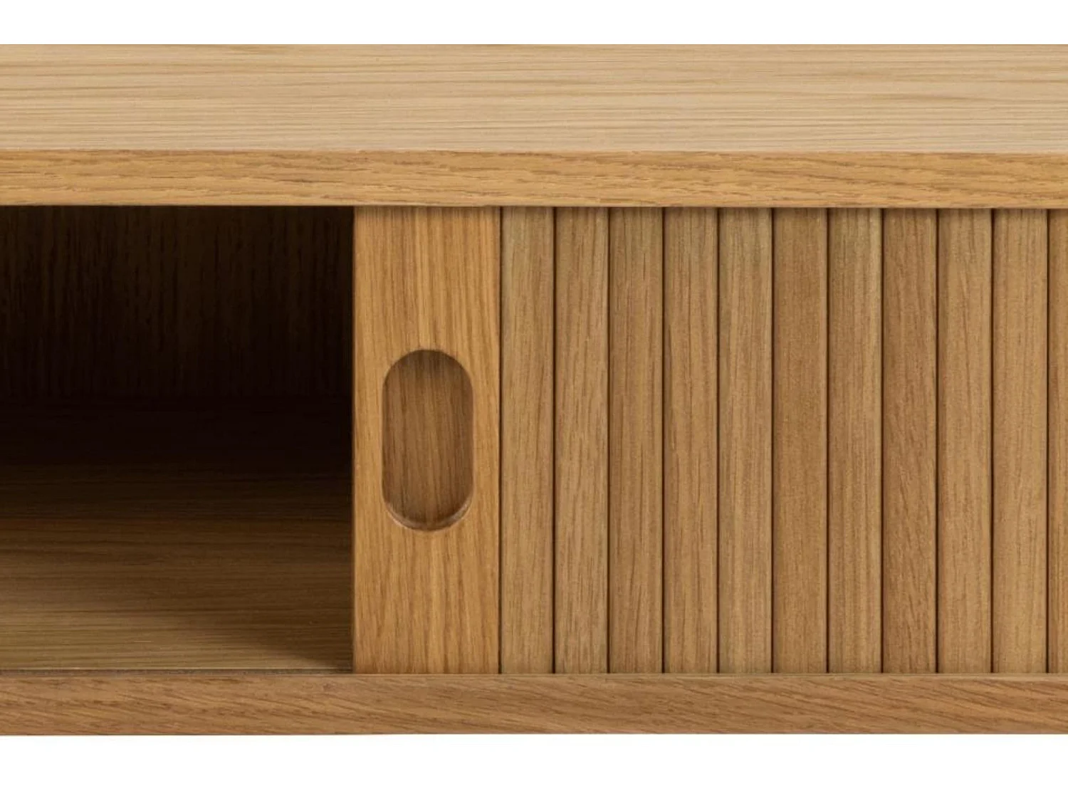 Table basse rectangulaire 3 niches de rangement L130 - GAYNEL