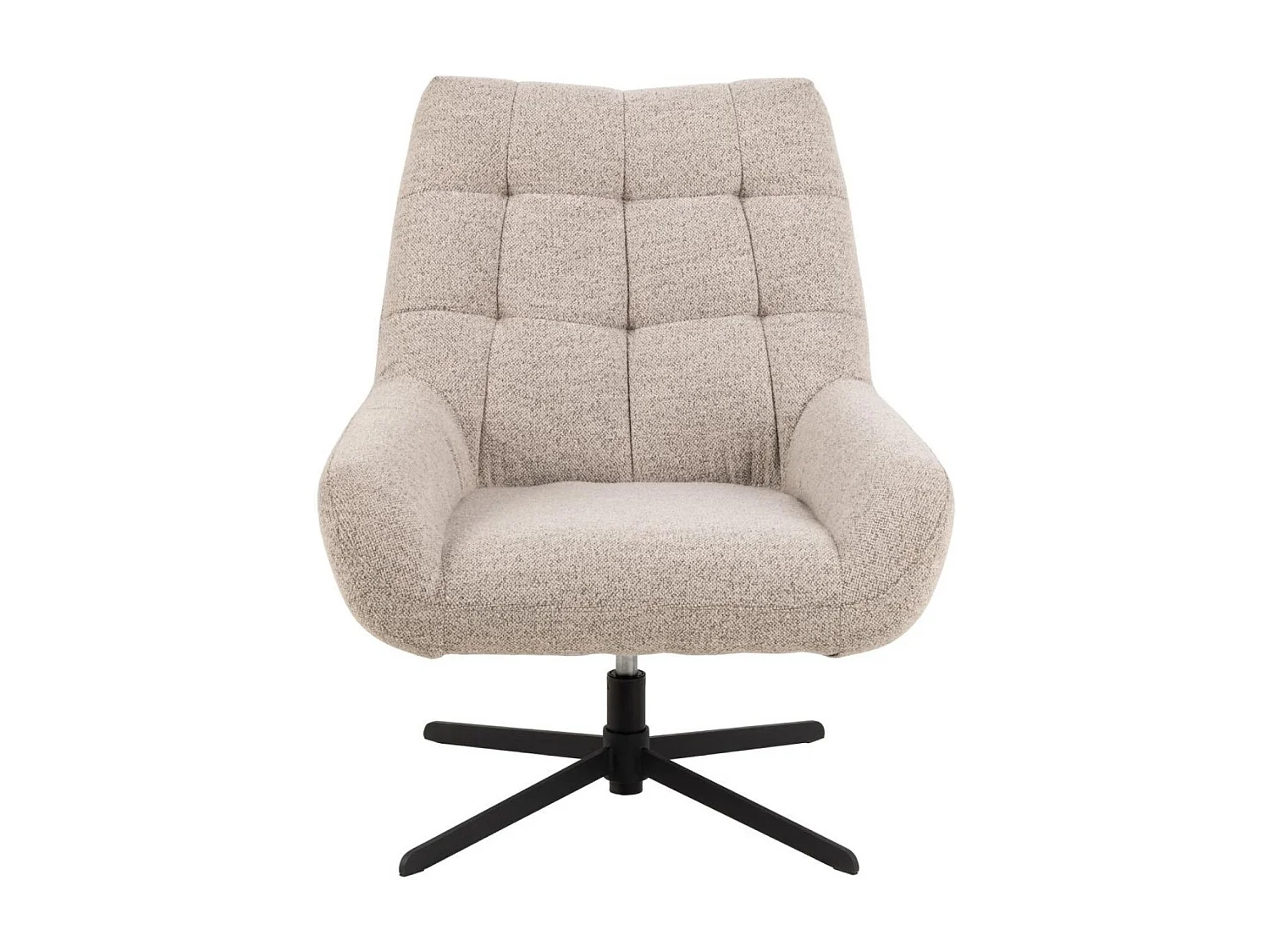Fauteuil lounge pivotant en tissu bouclette - BERLIN