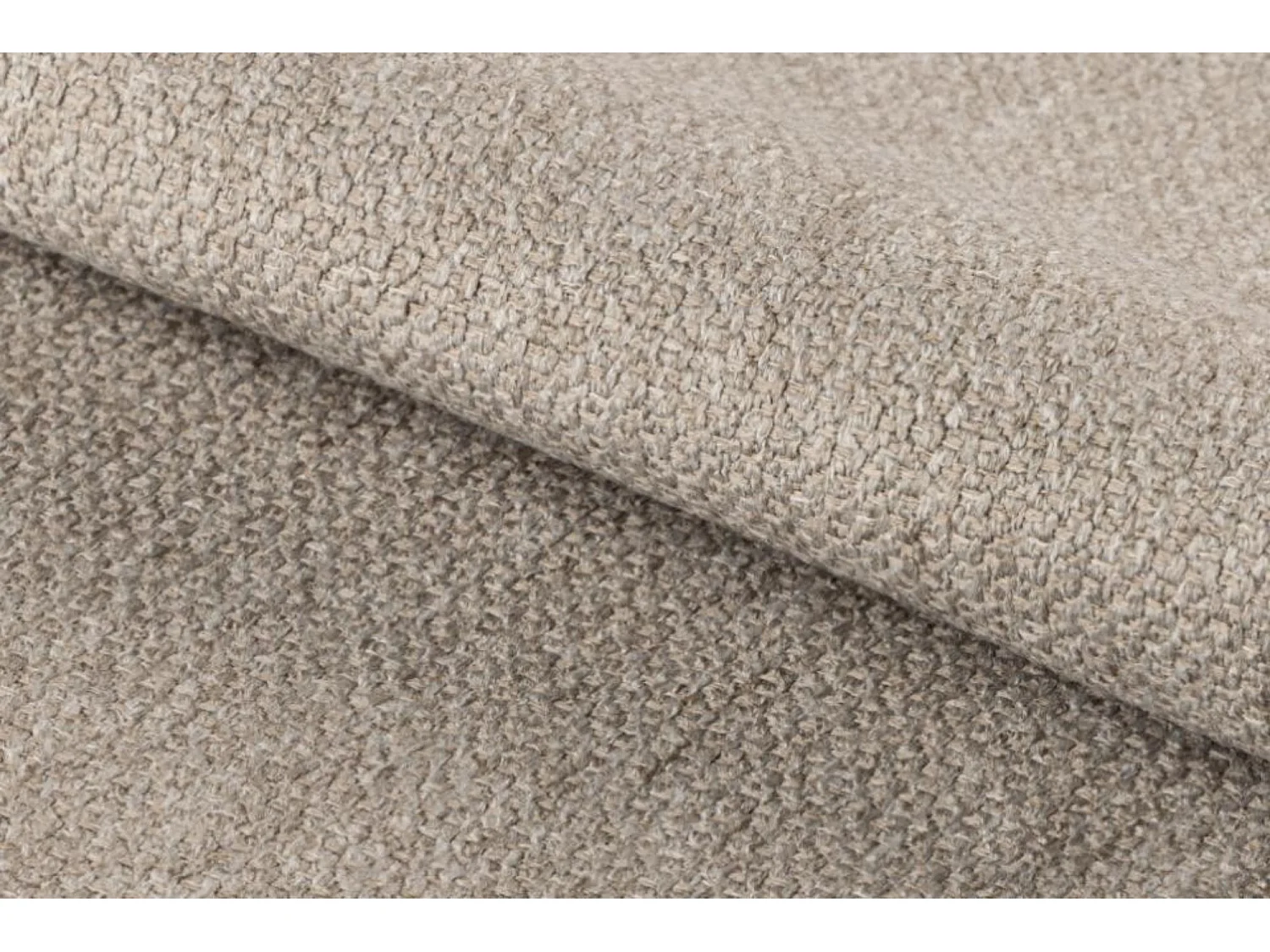 Chaises pivotantes en tissu beige et métal noir (lot de 2) - JAMES