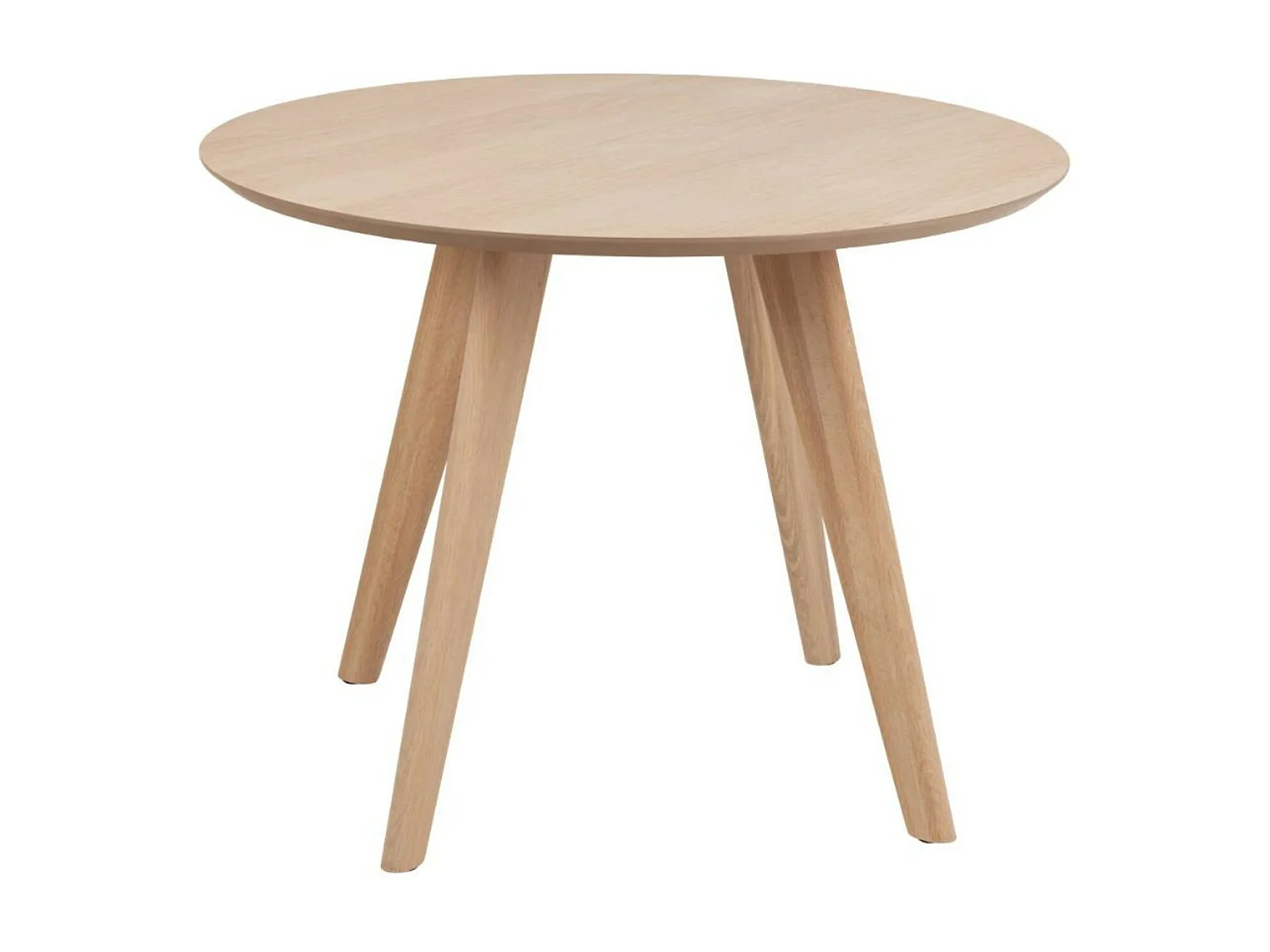 Table de salle à manger chêne blanchi L100 4 personnes - TIWI