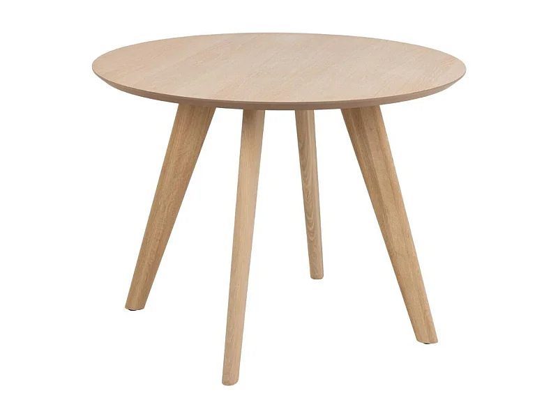 Table de salle à manger chêne blanchi L100 4 personnes - TIWI