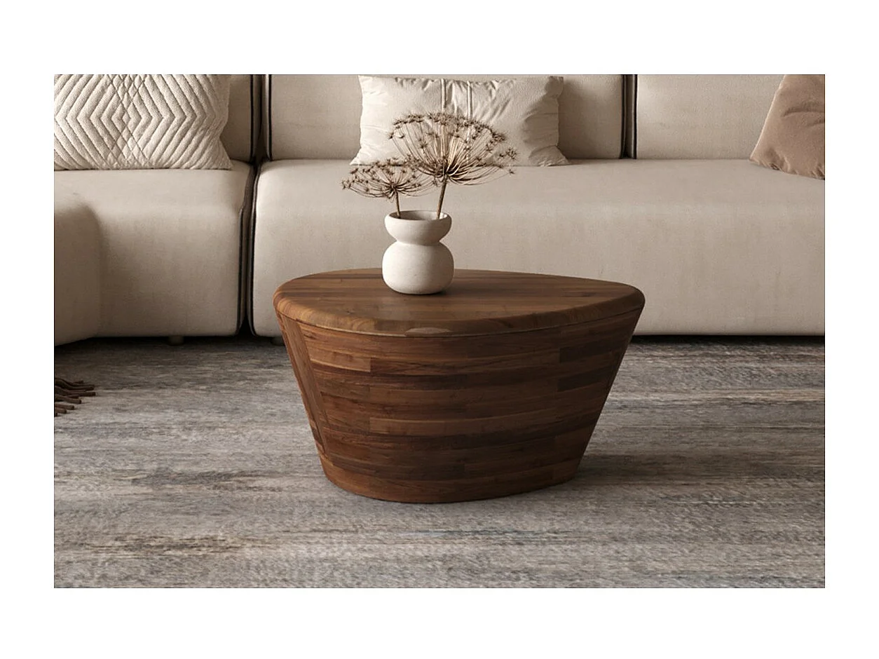 Lage salontafel klein model in massief hout, collectie BALI - Etnische stijl en design