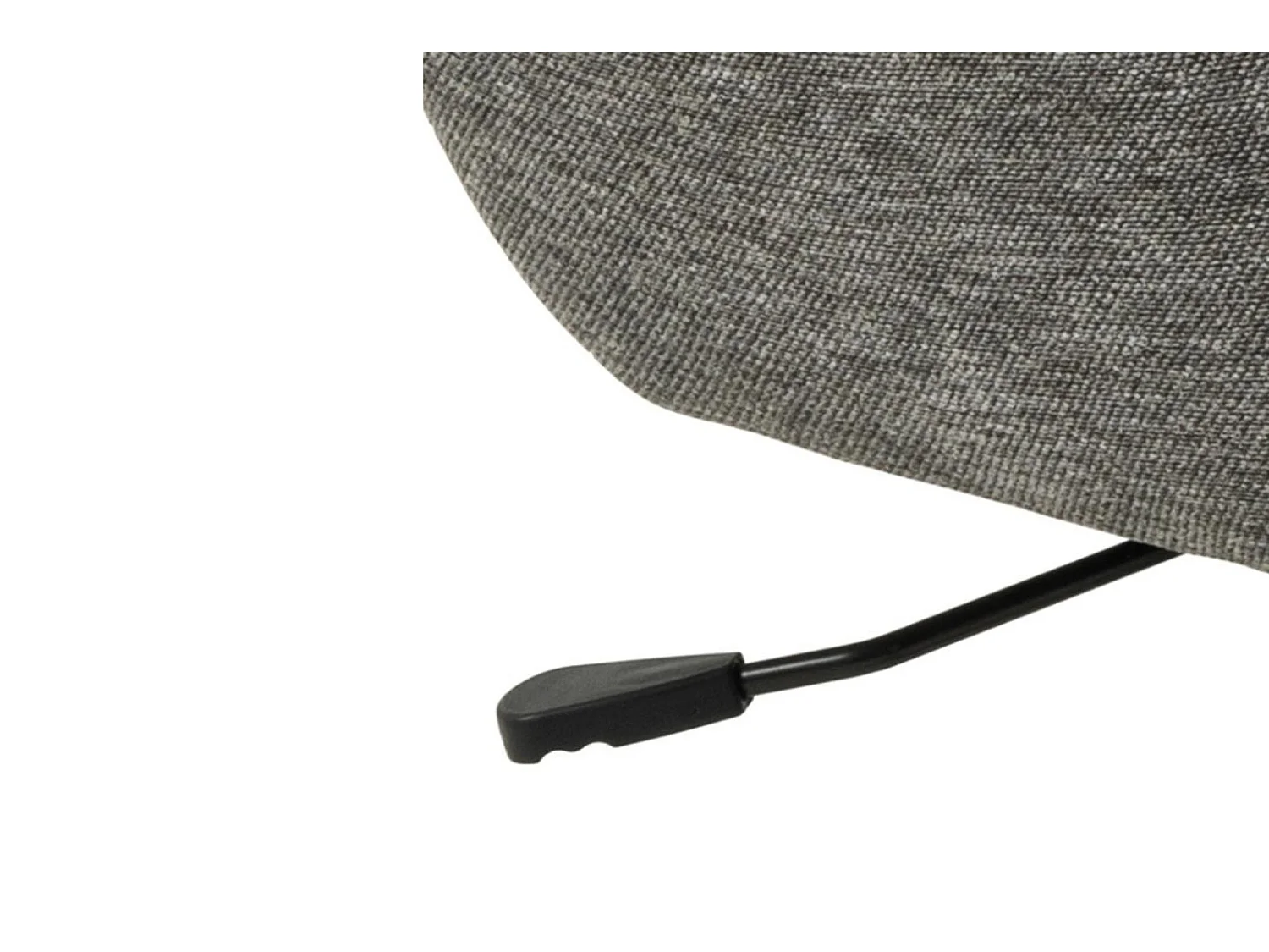 Fauteuil à oreilles pivotant avec repose-pieds en tissu - BRISTOL