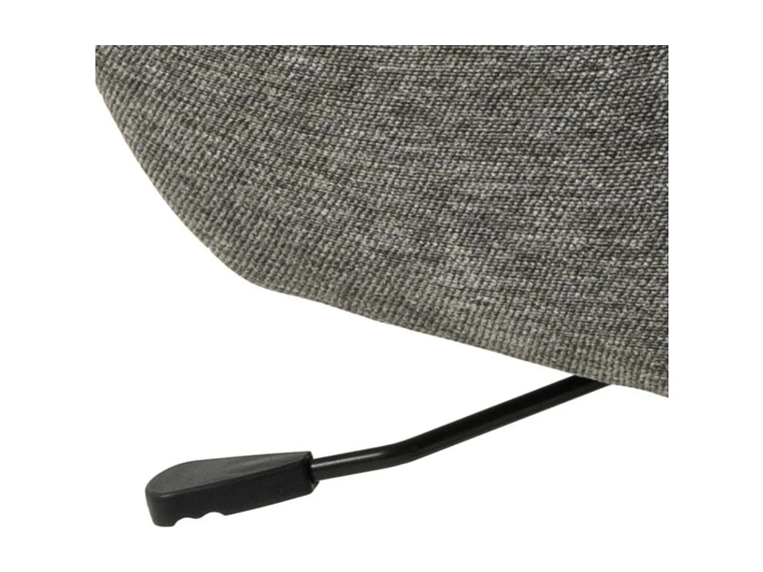 Fauteuil à oreilles pivotant avec repose-pieds en tissu - BRISTOL