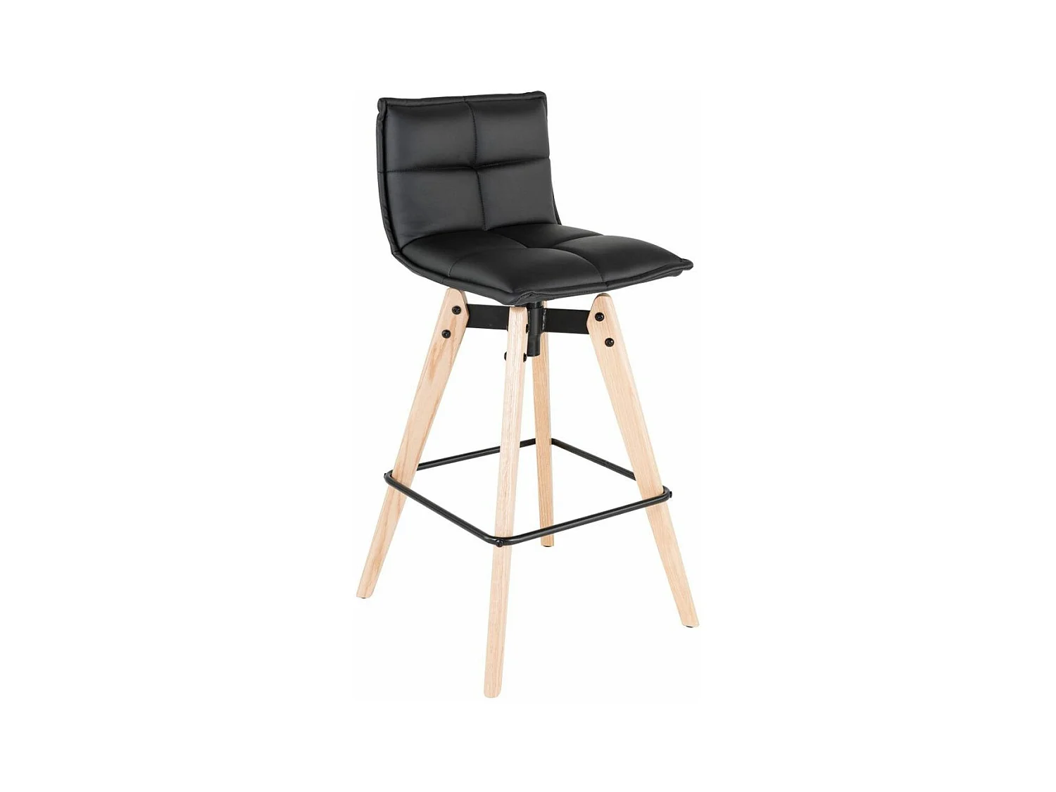Tabouret de bar design avec pieds en chêne