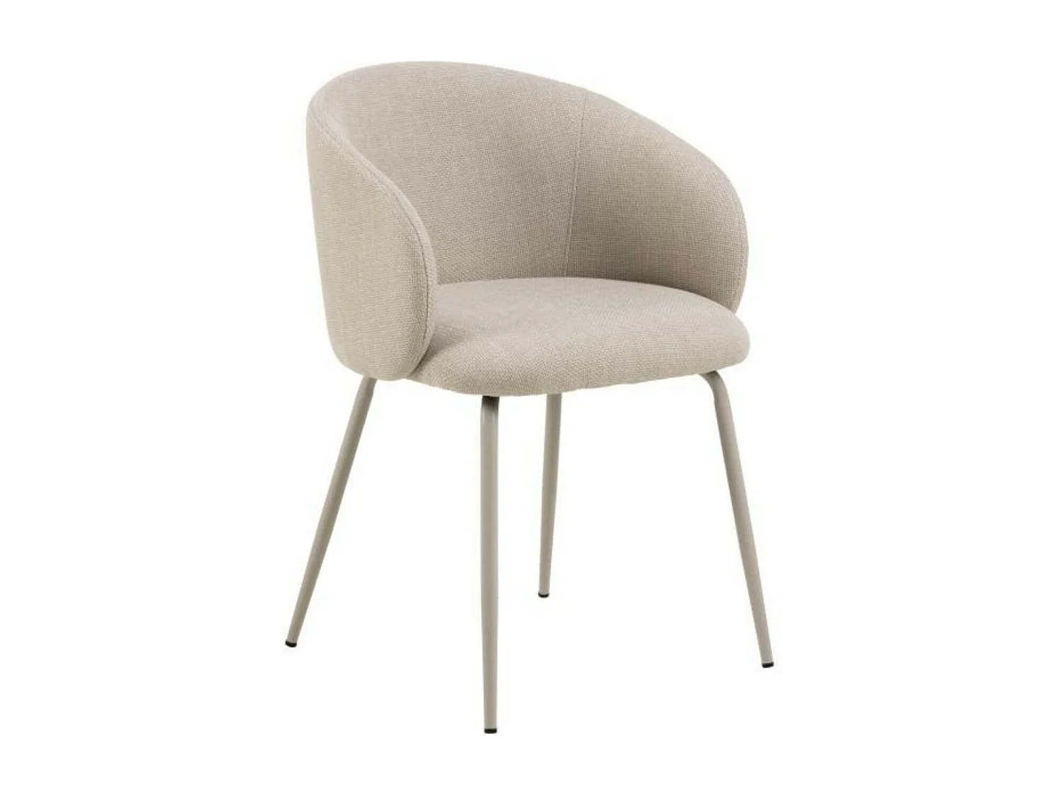 Chaises de salle à manger en tissu beige (lot de 2) - BLAIR