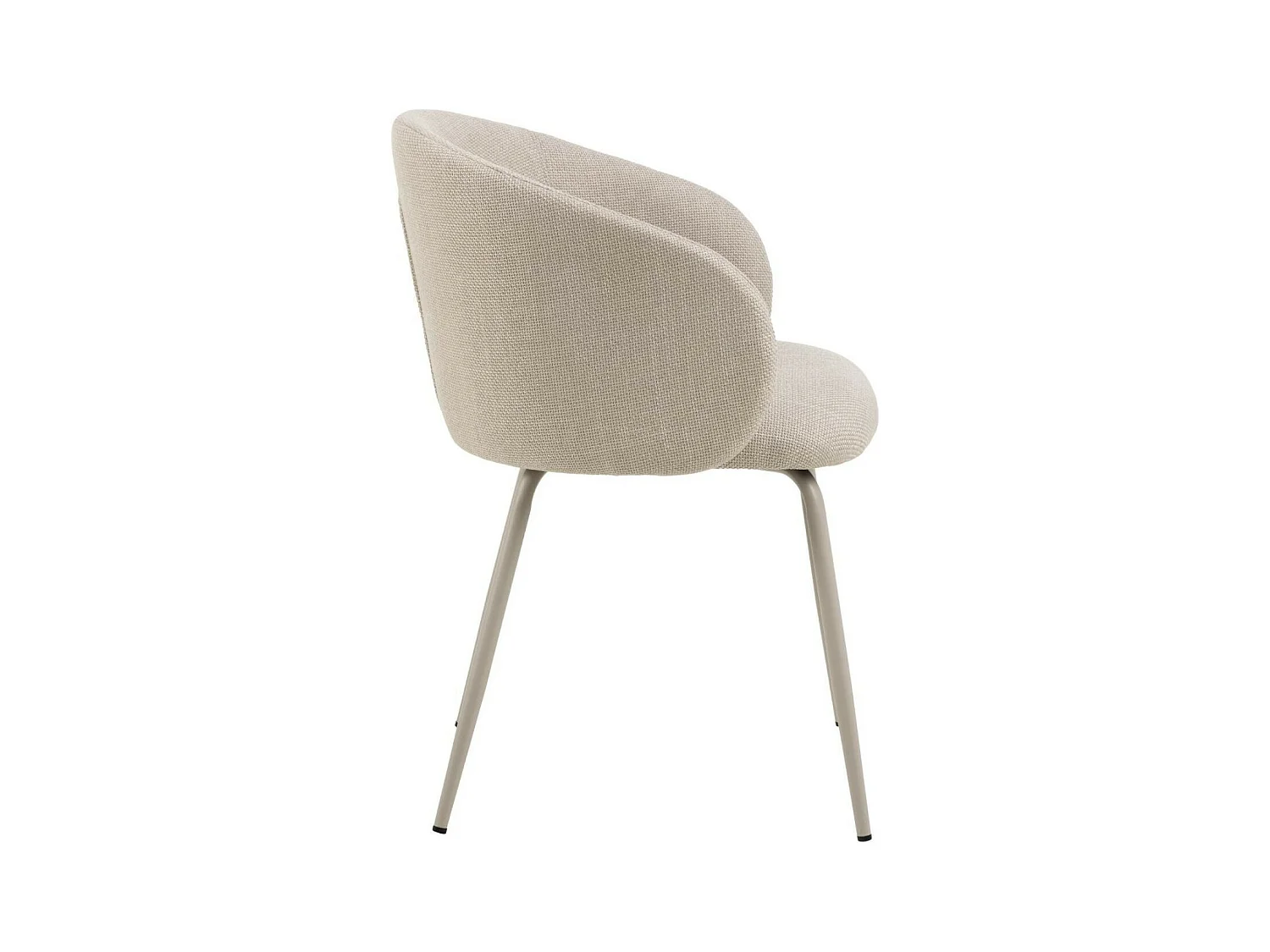Chaises de salle à manger en tissu beige (lot de 2) - BLAIR