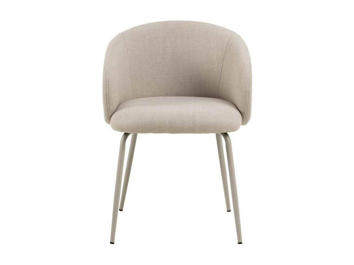 Chaises de salle à manger en tissu beige (lot de 2) - BLAIR