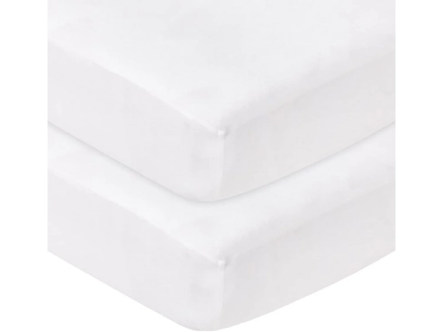 Lot de 2 Draps Housse 40x90 cm - En coton Biologique