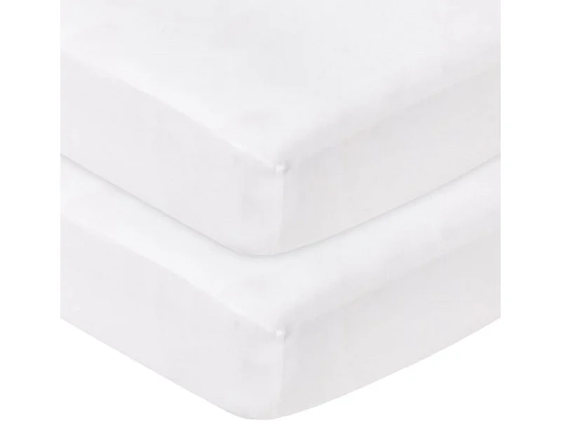 Set di 2 lenzuola a pieghe 40x90 cm - Cotone biologico