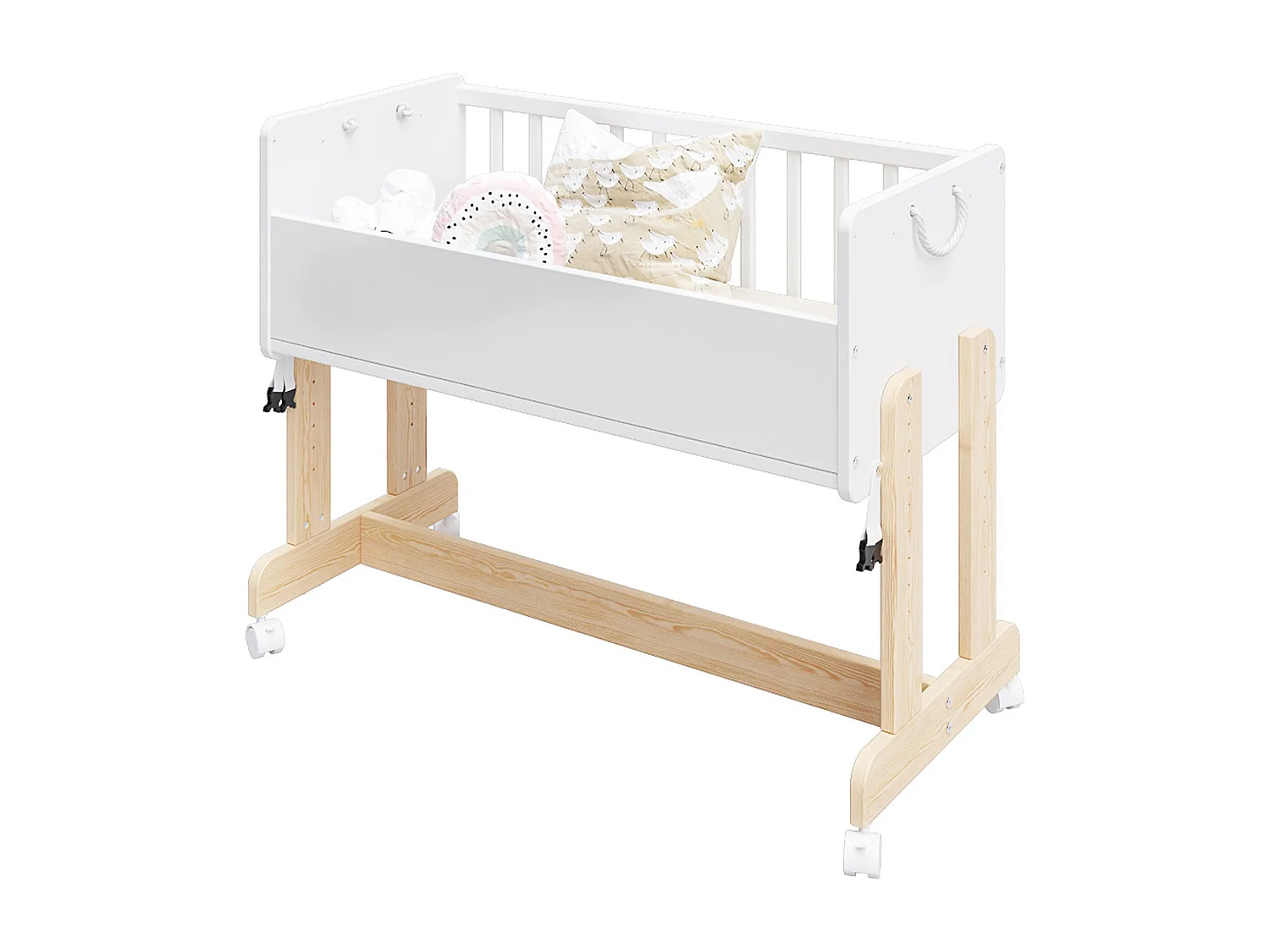 Cuna Colecho 5 en 1 - ORNELLA - Colchón incluido