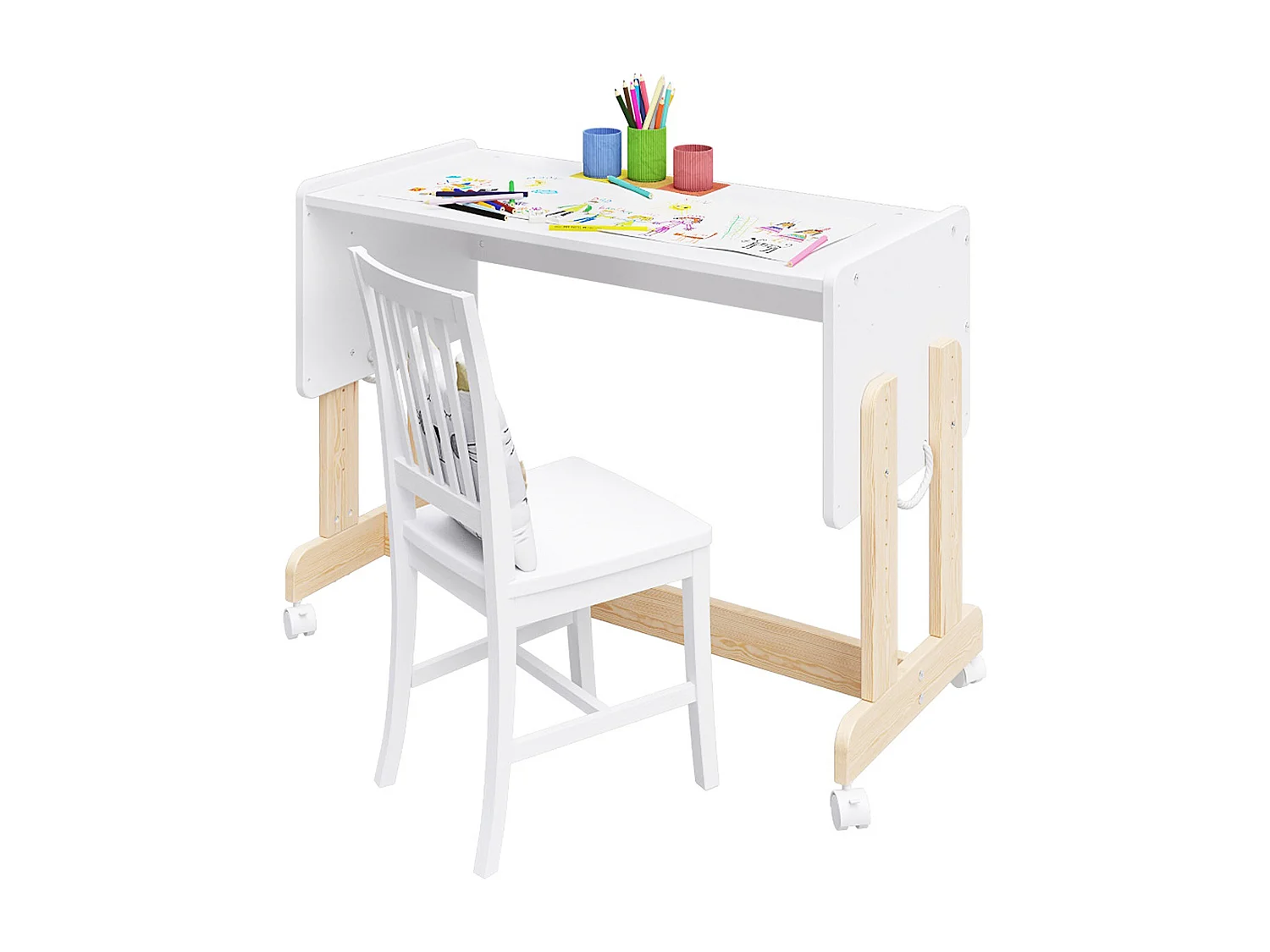 Cuna Colecho 5 en 1 - ORNELLA - Colchón incluido