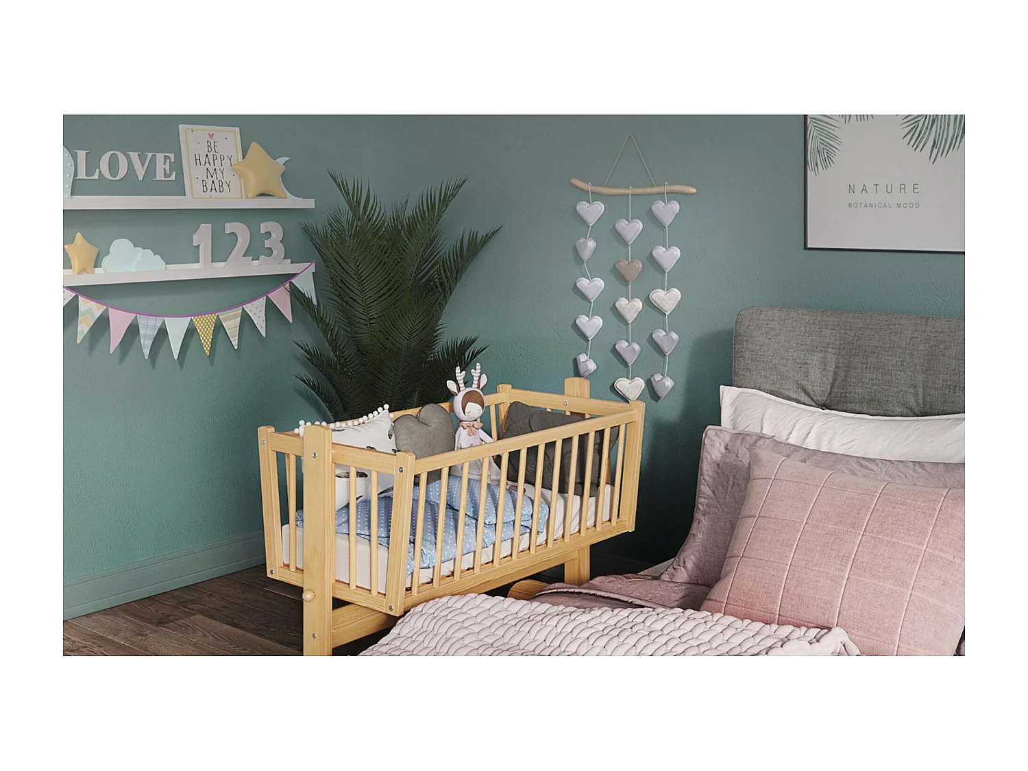 Culla - 90x40 cm - Materasso incluso