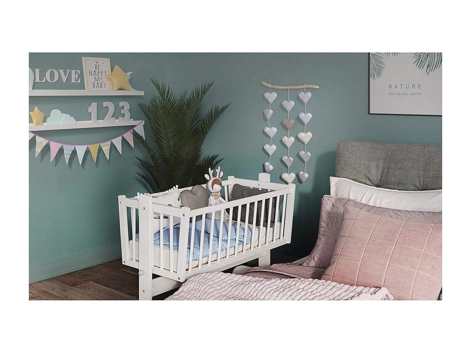 Culla - 90x40 cm - Materasso incluso