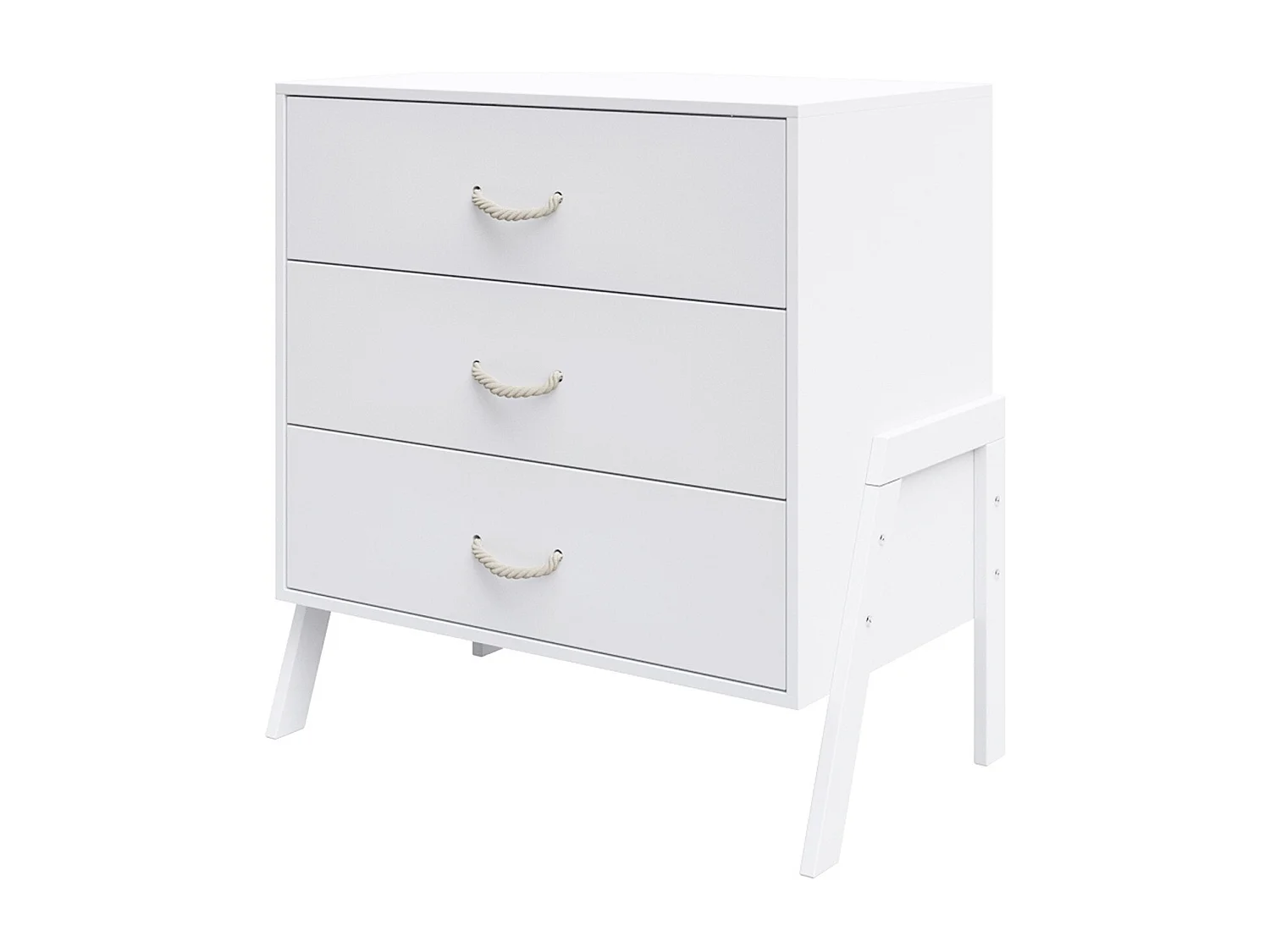 Commode à Langer 3 tiroirs - Table à Langer Amovible et Matelas - LIV