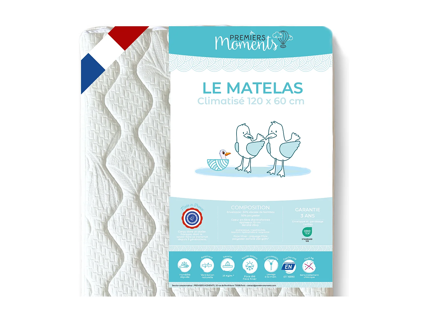 Materasso per culla 60x120 cm - Aria condizionata