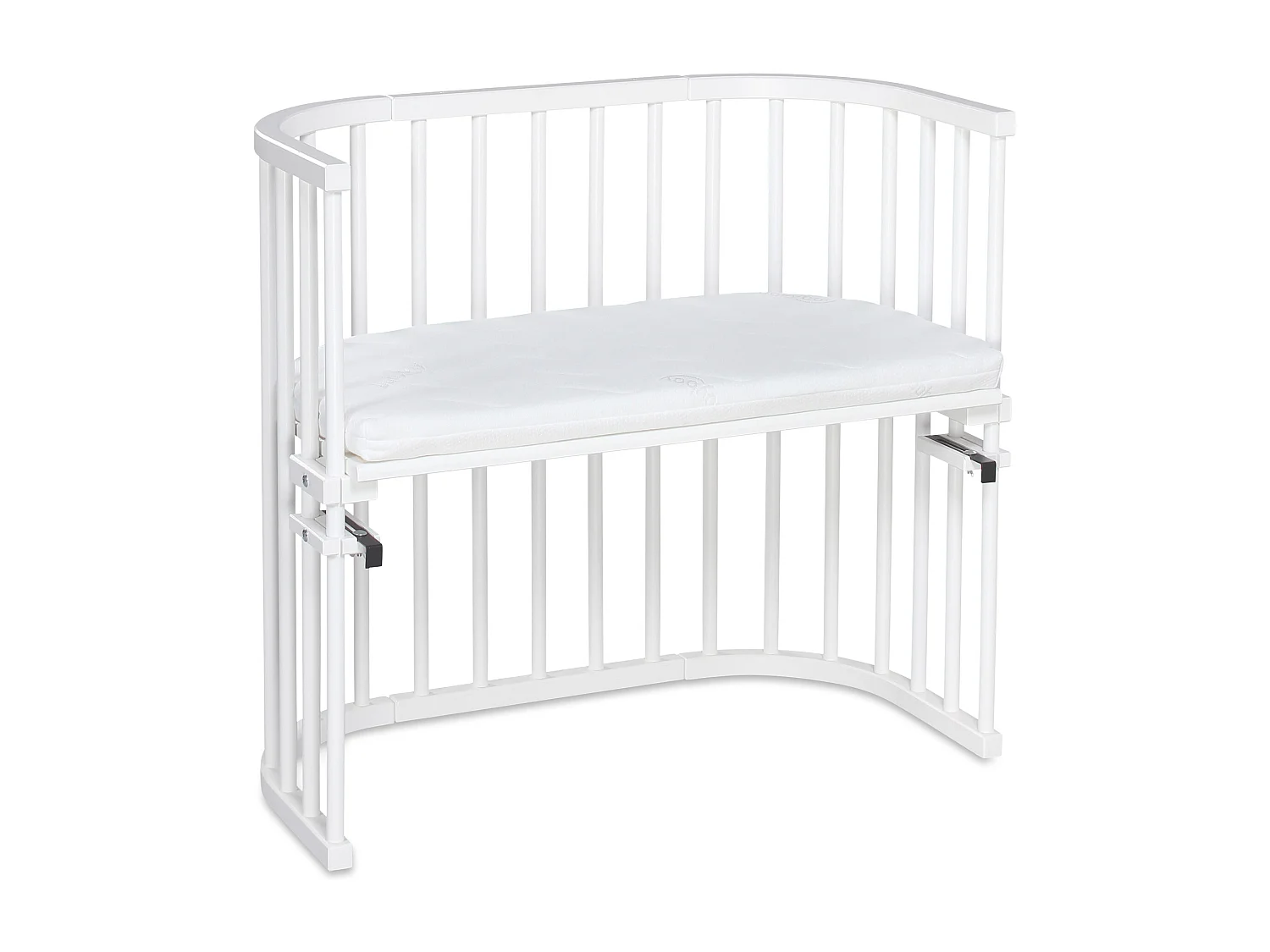 Cododo Wiegenbett mit Matratze - BabyBay Original Weiß