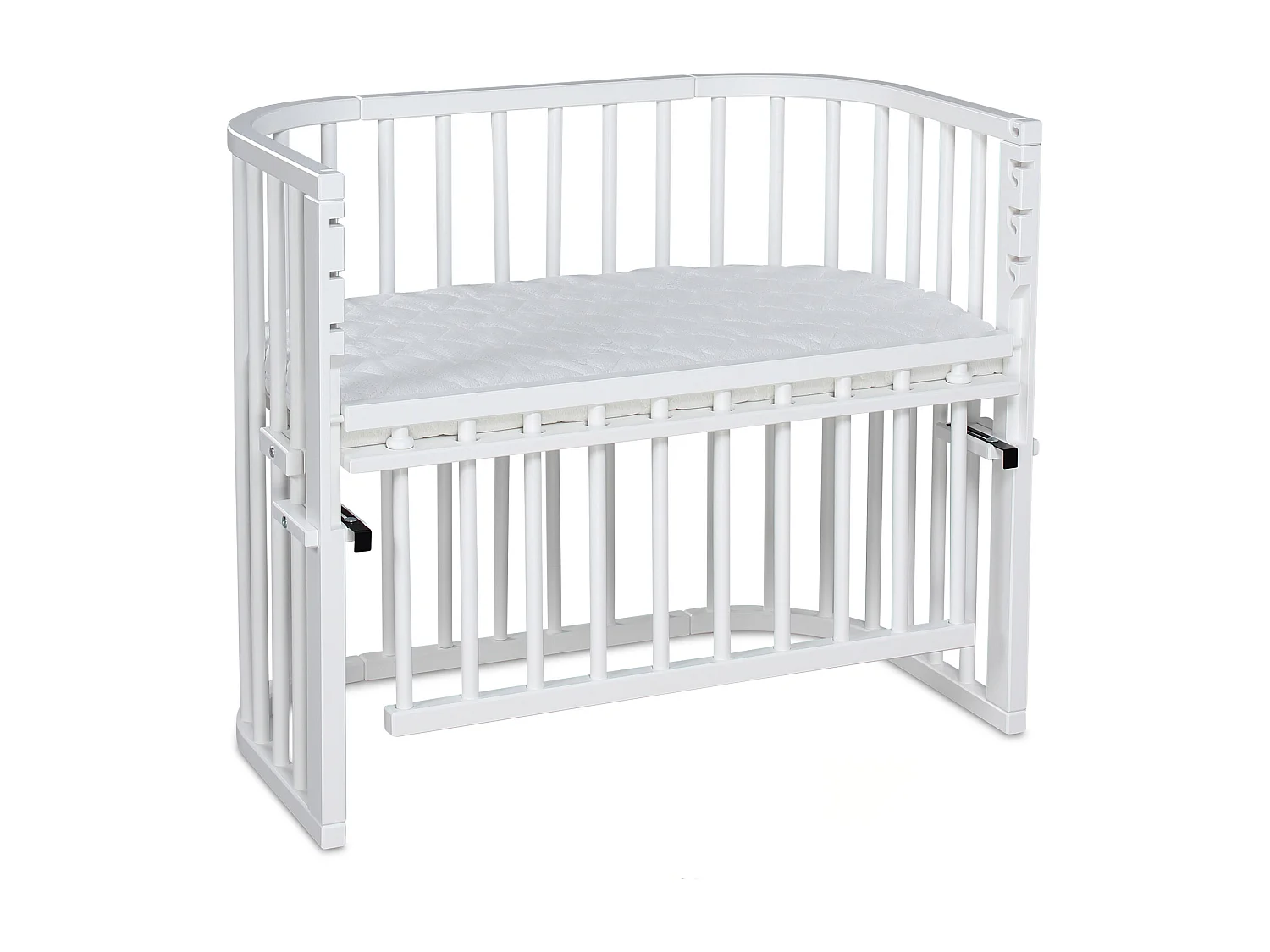 Grand Lit berceau Cododo Blanc avec matelas - Maxi Comfort +