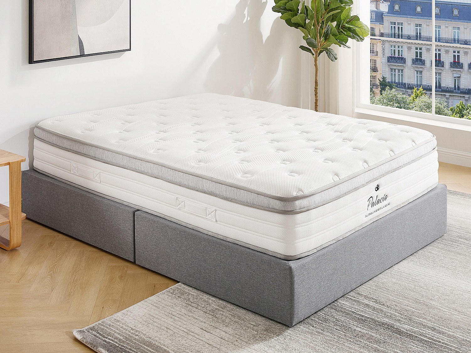 Madrass 180 x 200 cm posefjærer 7 soner TPE-overflate 28 cm tykkelse - ONEBIA fra PALACIO