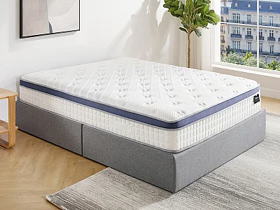 Materasso 160 x 200 cm ibrido a molle insacchettate 7 zone memory foam sp.25cm - MALAO di PALACIO