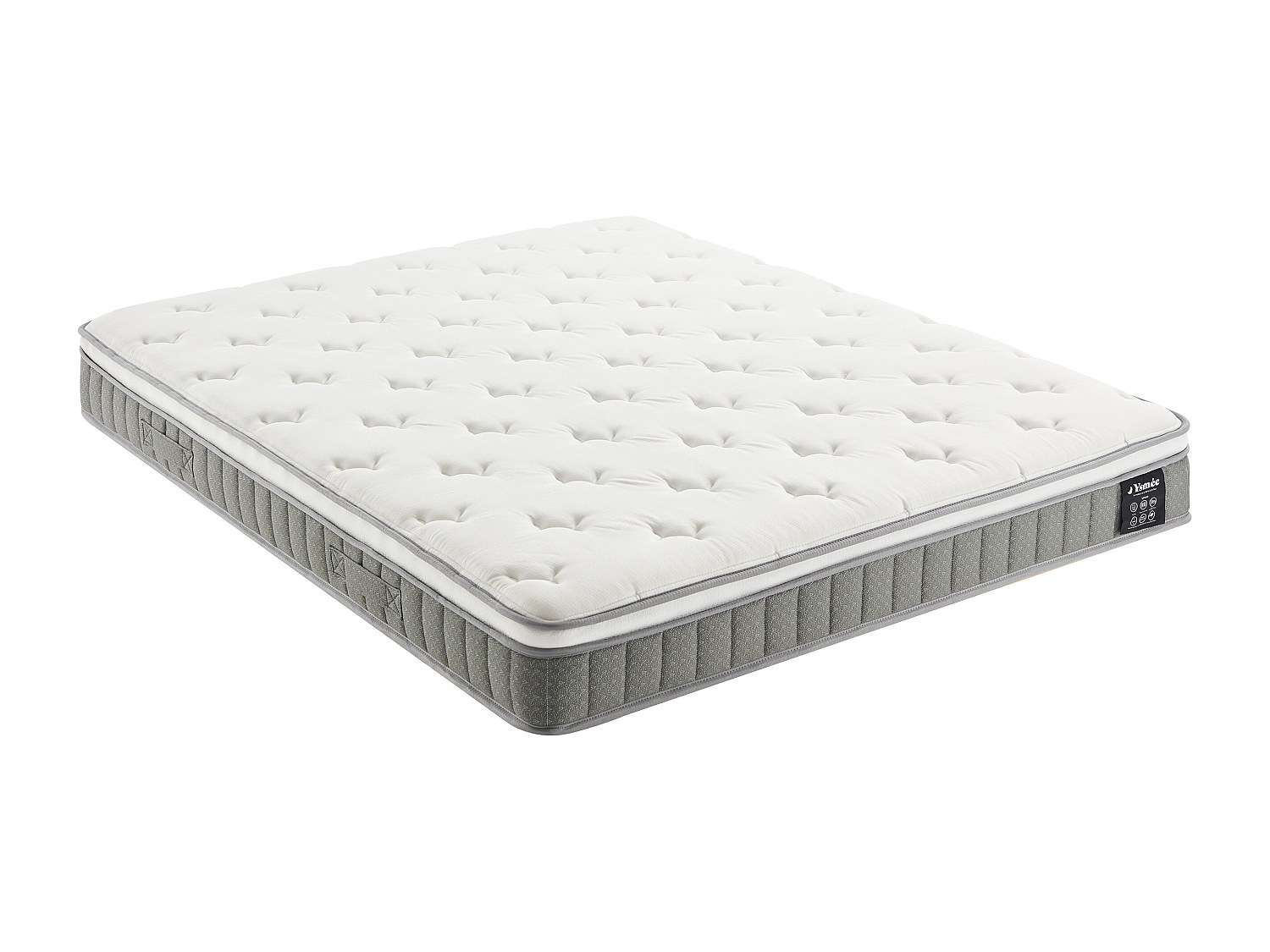 Matelas 140 x 190 cm Taschenfederkernmatratze und Memory-Schaum-Topper, 21 günstig online kaufen