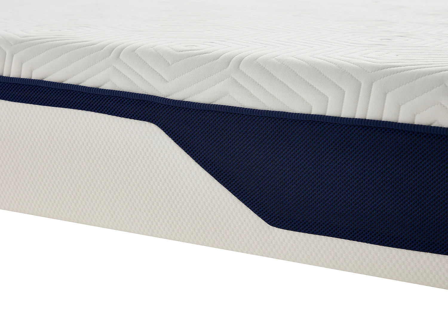 Matelas 140 x 190 cm mousse HD 7 zones et accueil gel à mémoire de forme déhoussable ép.22cm - FAGANI de YSMÉE