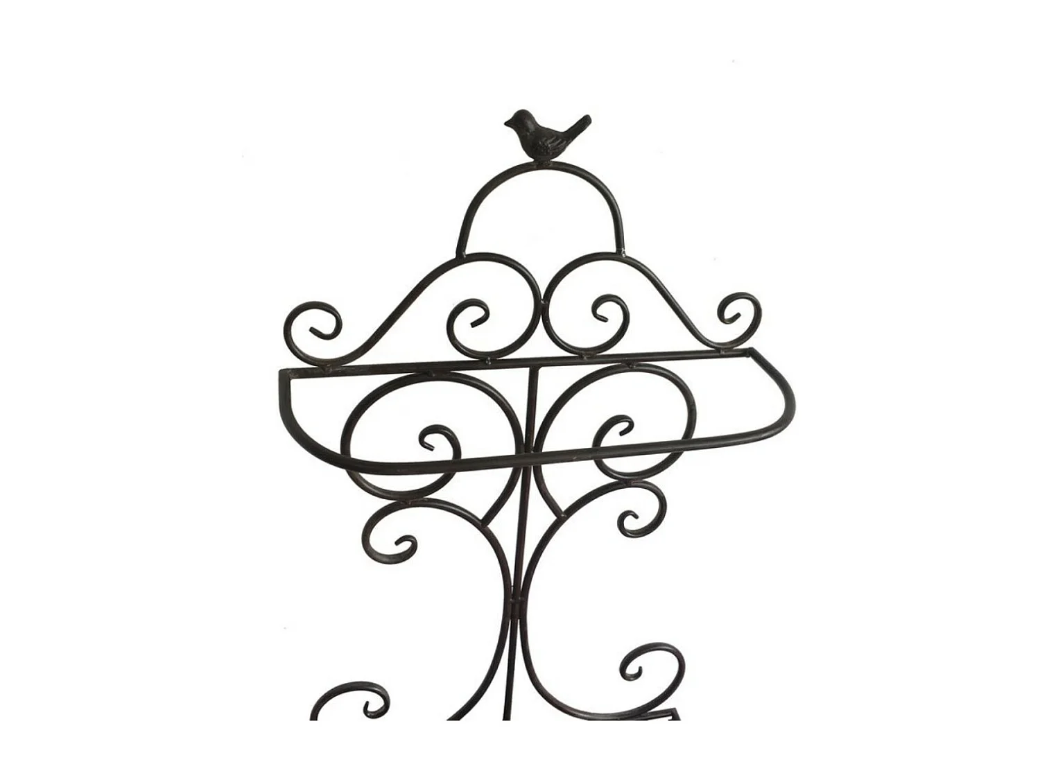 Porte-Parapluie en fer forgé marron 70 x 39 cm