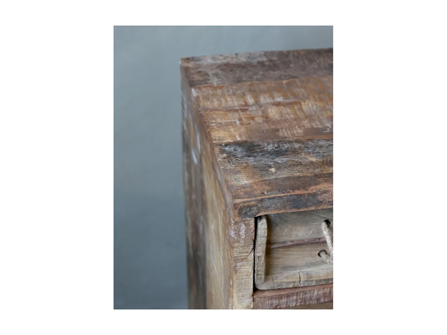 Commode ancienne 10 tiroirs en bois recyclé 40 x 33 x 70 cm