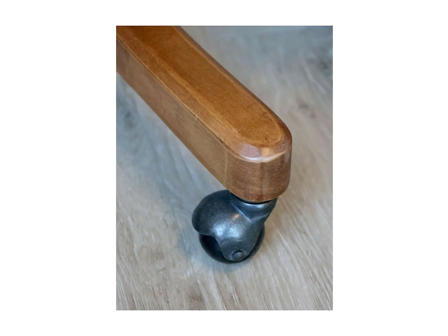 Chaise de bureau en bois de bouleau et rotin 60 x 60 x 80 cm