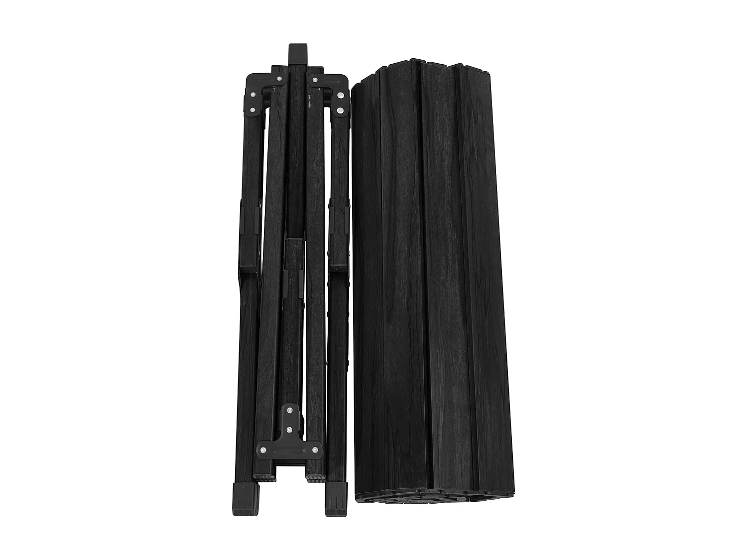 Table de camping pliable JAWINIO, table pliante portable en aluminium noir