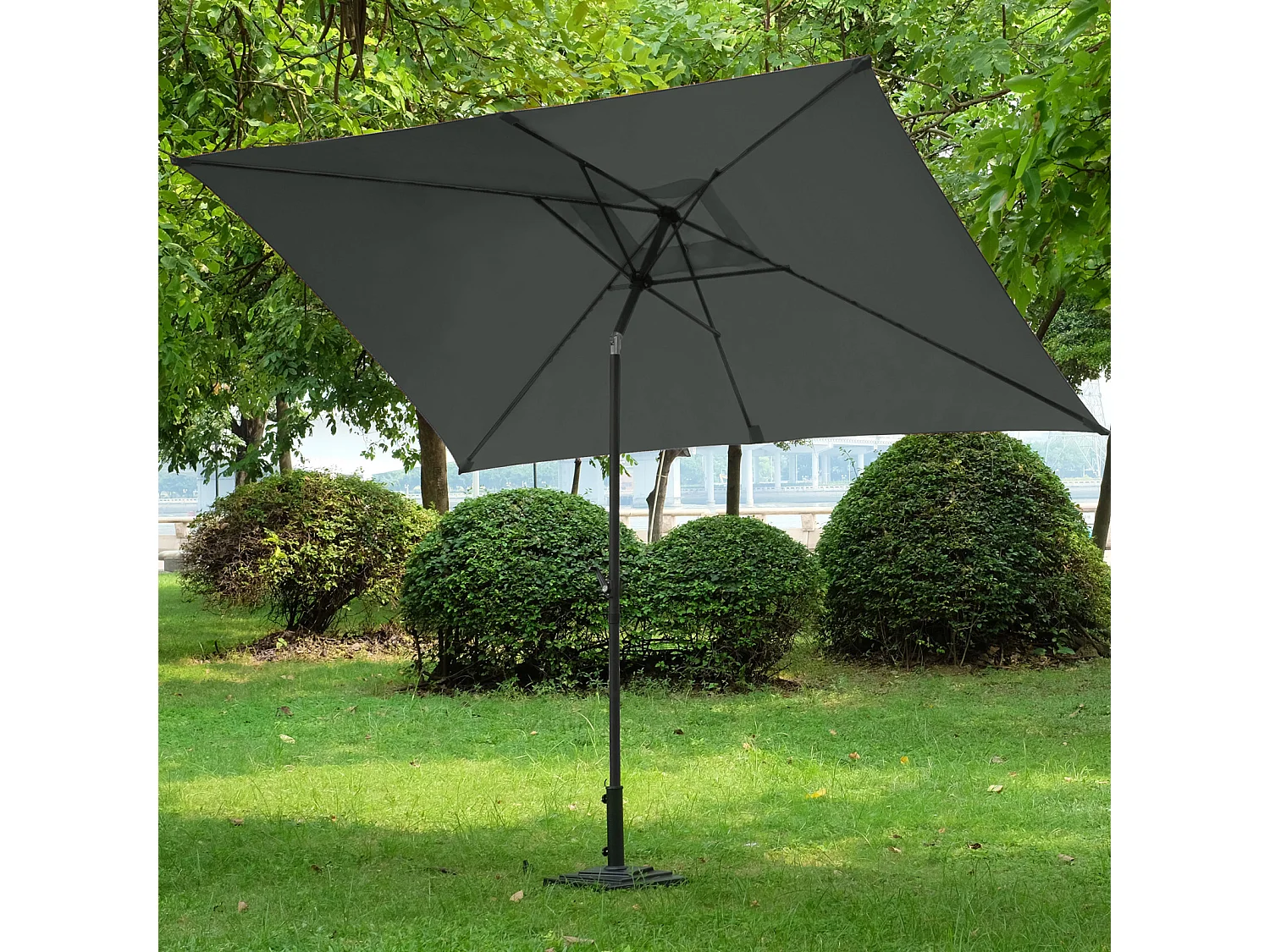 Parasol balcon rectangulaire 3x2m